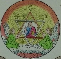 Detail of one of many diagrams from The Secret Symbols of the Rosicrucians by Franz Hartmann